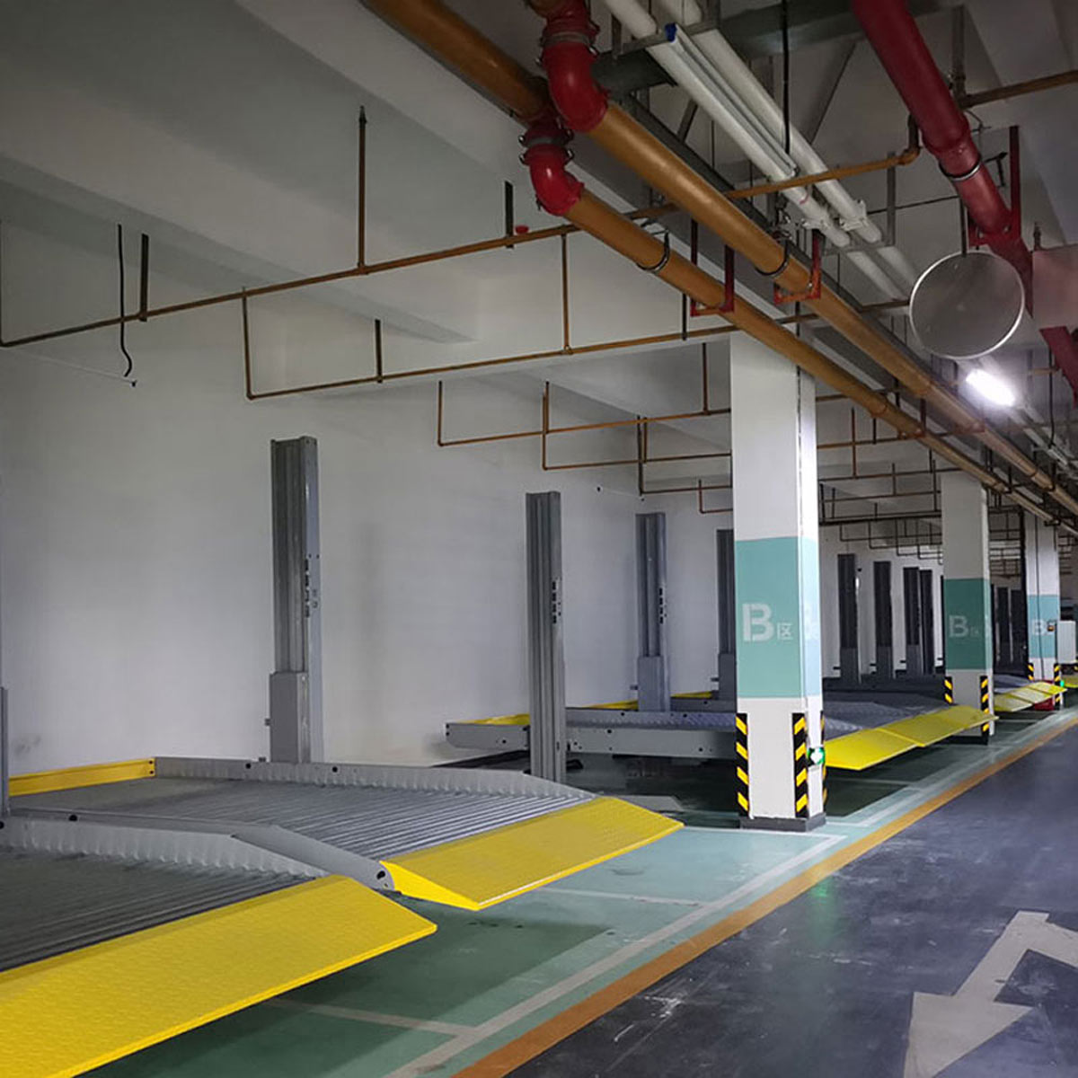 秦安橫移式停車庫過驗收