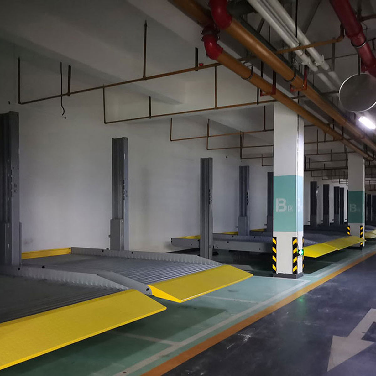 南江雙層機械式停車位過驗收