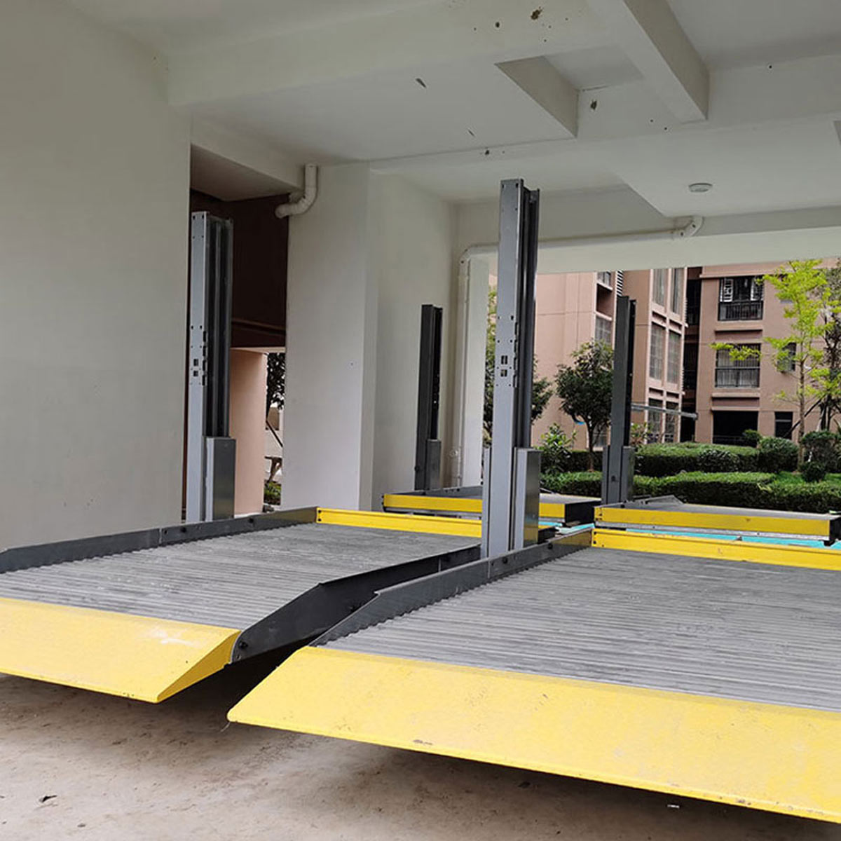 鄉城立體車庫的載車板工作原理