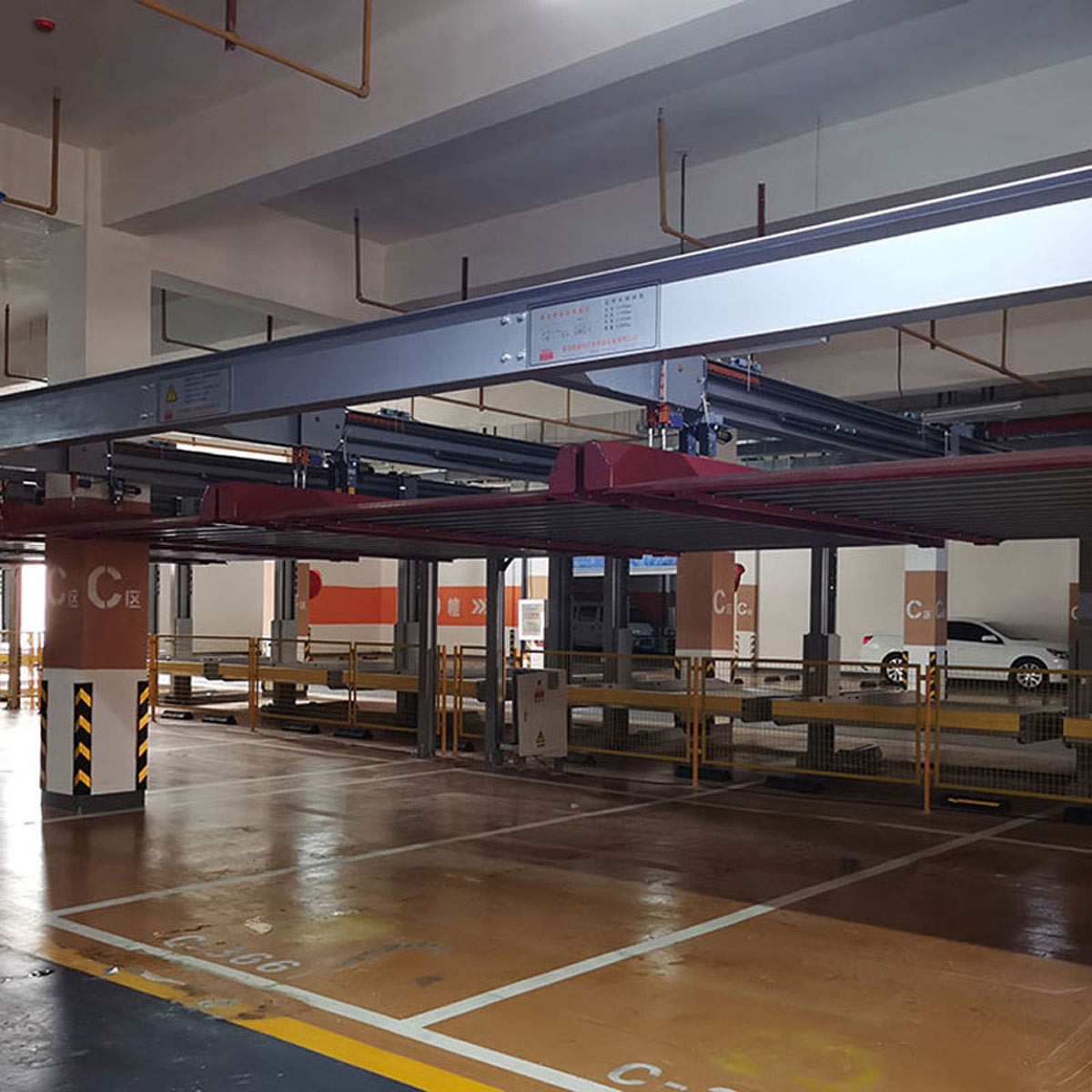 PSH機械式立體車庫租用四柱簡易升降式停車設備租賃經營